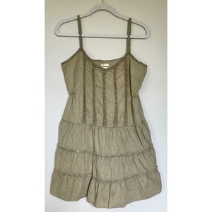 Free People Khaki Spaghetti Strap Top